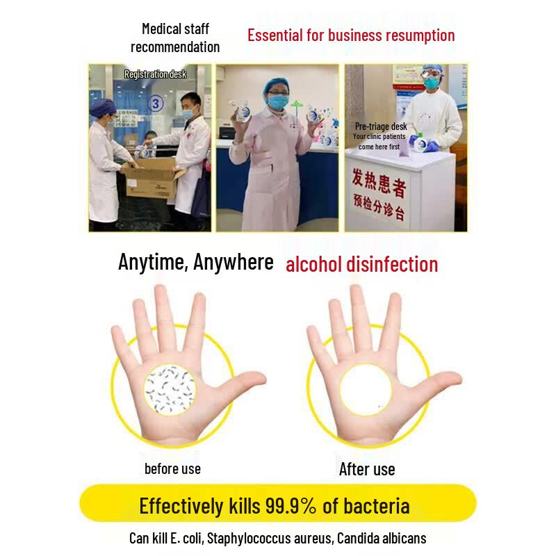 Walch Alcohol-Free Rinse Hand Sanitizer Portable Gel 50ml x 3 Bottles