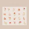 40Pcs/Bag Aesthetic Flower Stickers Pack Fresh Plant Hand Account DIY Material Decorative Stationery Stickers