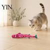 Simulated Fish Hunting Toys Interactive Cat Kicker Toy, Natural Catnip And Crinkle Paper Soothing for Nervous Cats Filled Durable Plush Toy