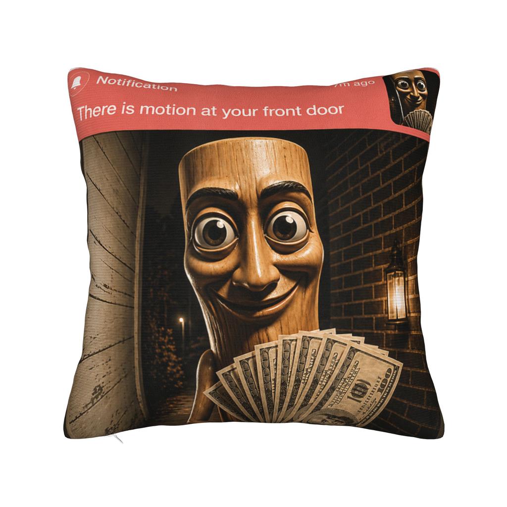 Tung Tung Sahur Calling Pillowcase Polyester Cushion Cover Decorative Italian Brainrot Throw Pillow Case Cover Home Wholesale