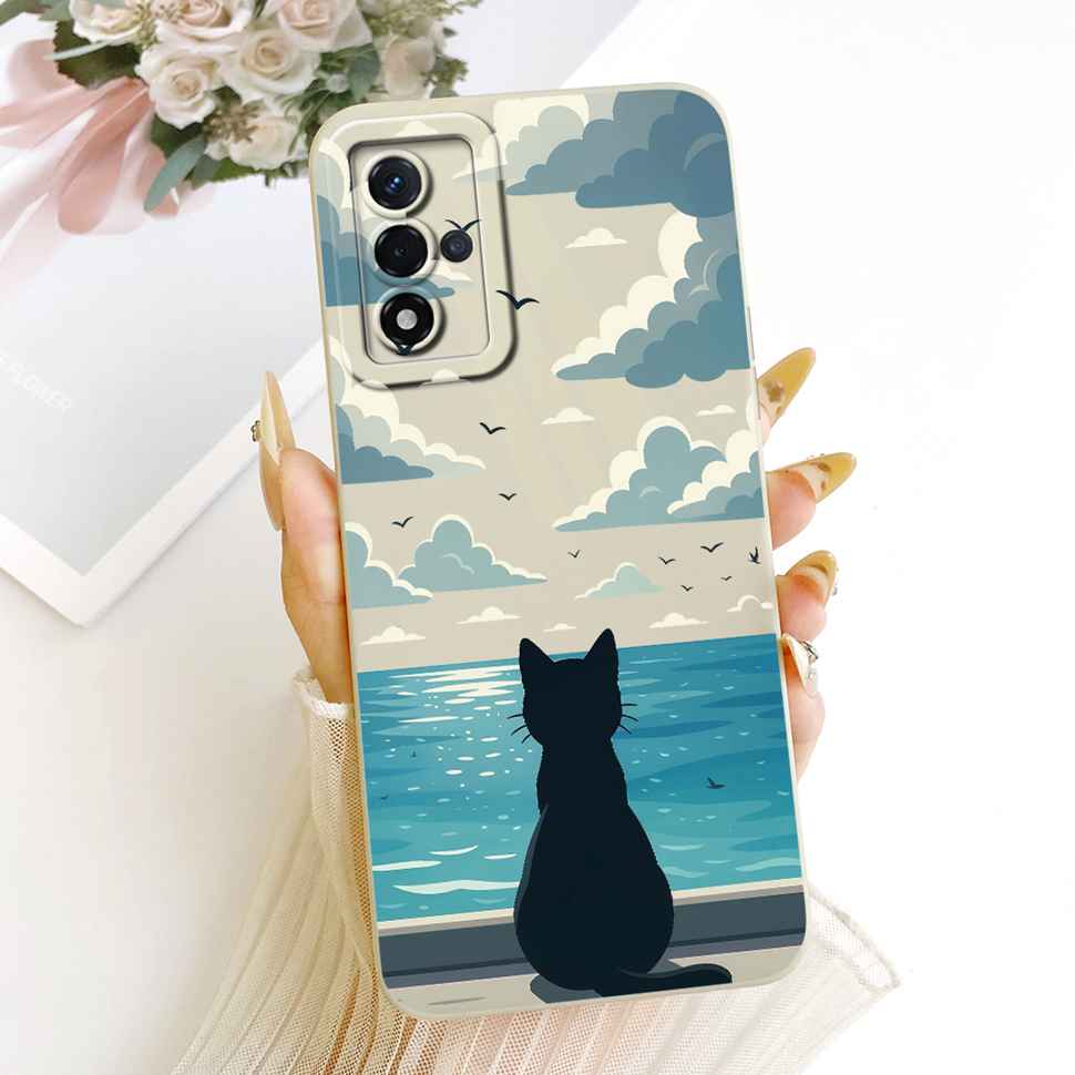 Чехол для Oppo A93s 5G Модный Мультяшный Принт Мягкая Силиконовая Задняя Крышка Для Oppo A93s 5G PFGM00 Ударопрочные Чехлы для Телефона