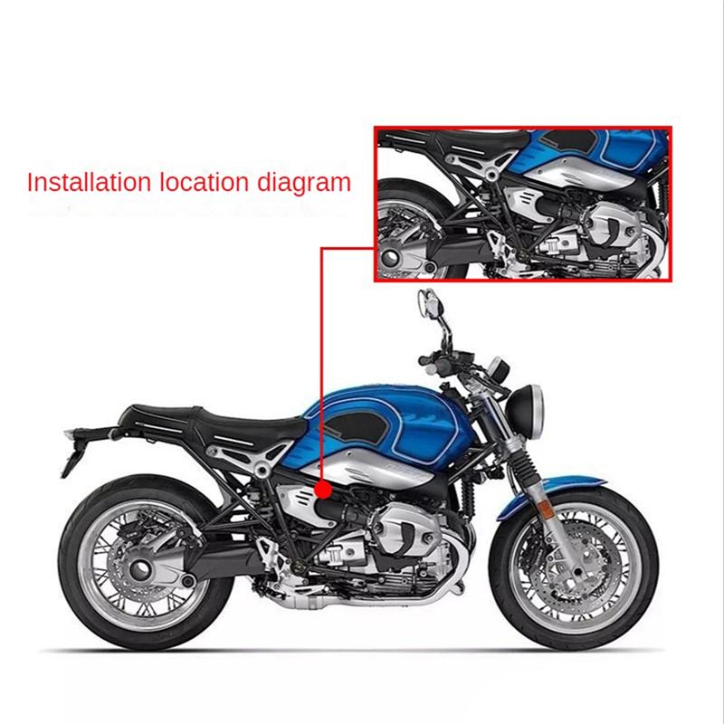 A16P-Motorcycle Carbon Fiber Side Cover Fairing Protector Heat ulation Spare Parts For BMW R NINE T RNINET 2016 -