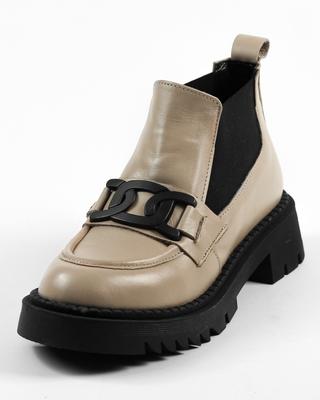 Ботинки Челси короткие 681139 36 Визон кожа