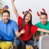 Подростковые Футбольные Банданы в Форме Банта Женские Студенческие Для Черлидинга Игровых Сборов Пластиковые Обручи для Волос Карнавалы