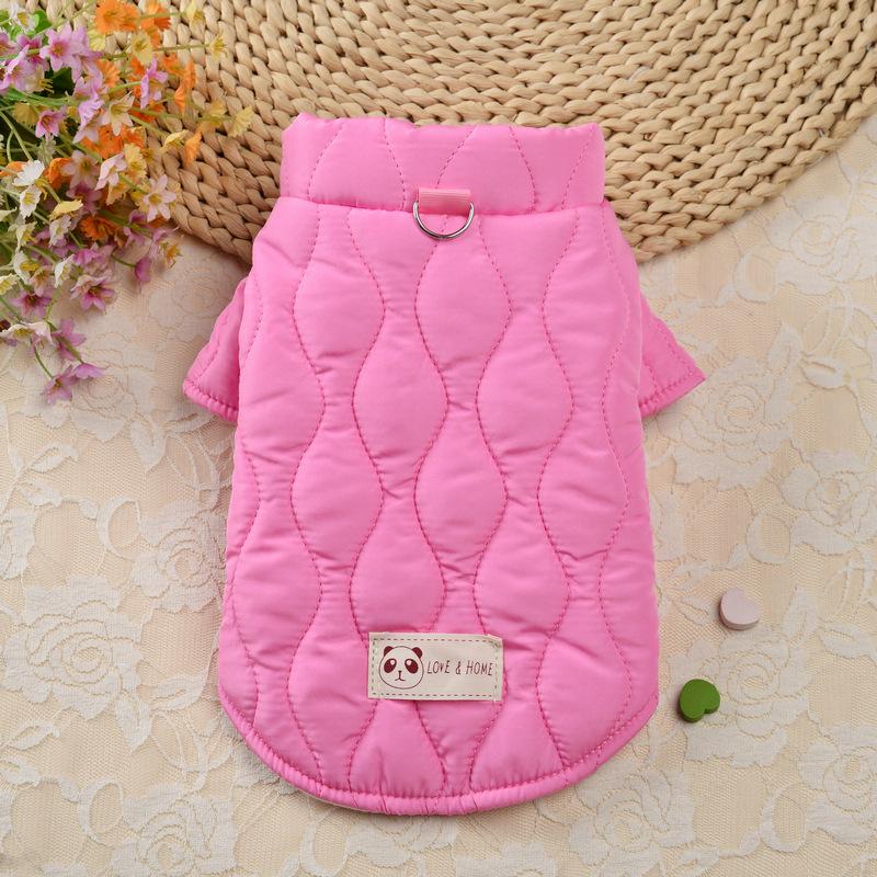New Arrival Autumn Winter Dog Coat Rhombus Pattern Warm Cotton Padded Dog Clothes Pet Bread Puffer Jacket Wholesale