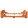 Solid Wood Bed Frame without Mattress Wax Brown 120 x 190 cm Pine Wood