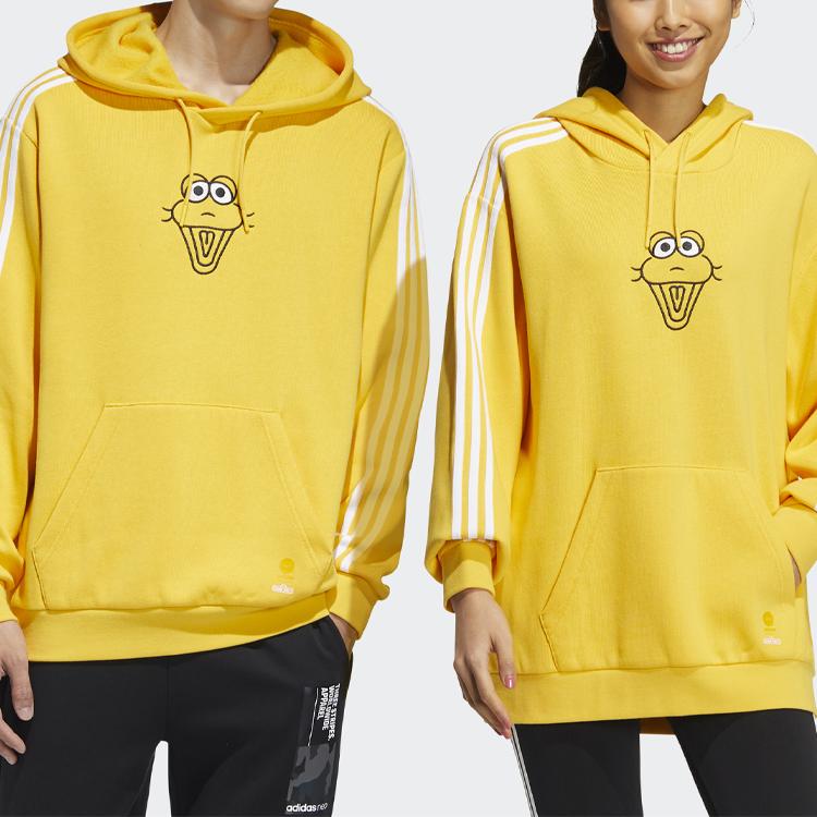 Adidas Neo X SESAME STREET Sweatshirts Unisex Yellow Hooded Thickened Regular HD7301