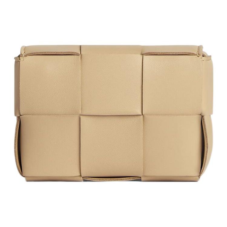 Bottega Veneta Mini Cassette Bag Porridge/Gold Women Bags Tan 666688-VMAY1-9776