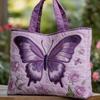 Bird Print Quilted Tote Bag - Fashion Shoulder Handbag Daily Use