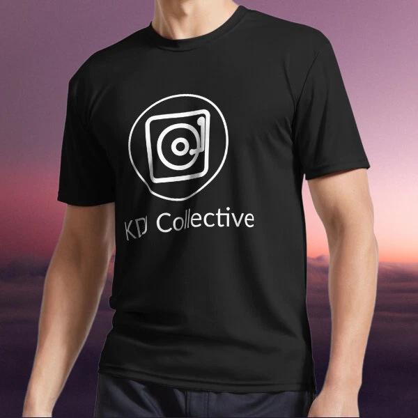 Новая футболка KDJ Collective Белая - Футболка с активным логотипом Смешная Размеры от S до 5XL