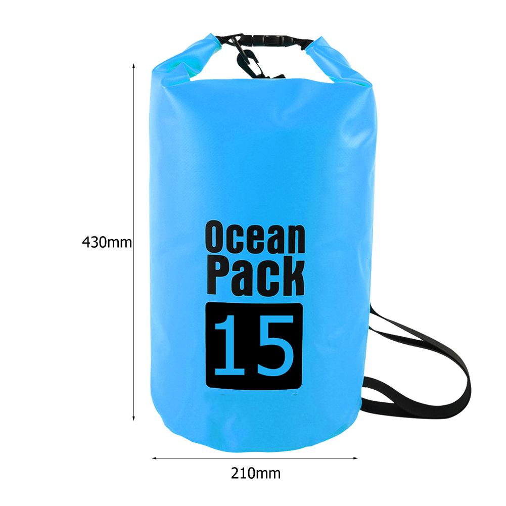 2L 3L 5L 10L 15L Waterproof Dry Bag Swimming Bag Foldable Beach Storage Pack Kayaking Rafting River Trekking Floating Water Sack