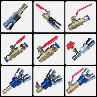 Воздушный компрессор Двойной редуктор Шаровой кран Быстроразъемное соединение