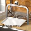 Handun 304 Stainless Steel Kitchen Countertop Pot Lid & Cutting Board Rack