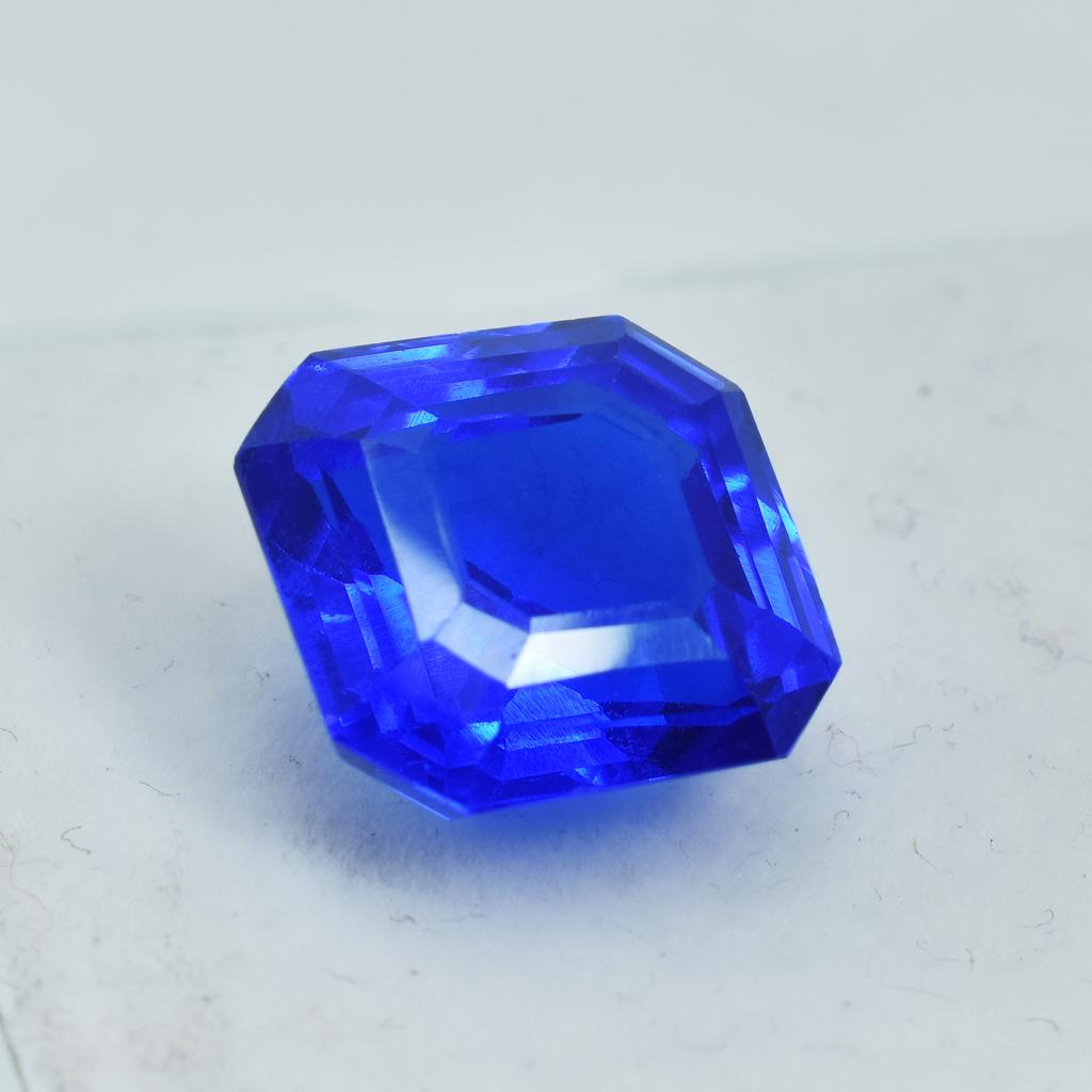 Natural Blue Tanzanite Square Cut 10.50 Ct Ring Size Loose Gemstones CERTIFIED