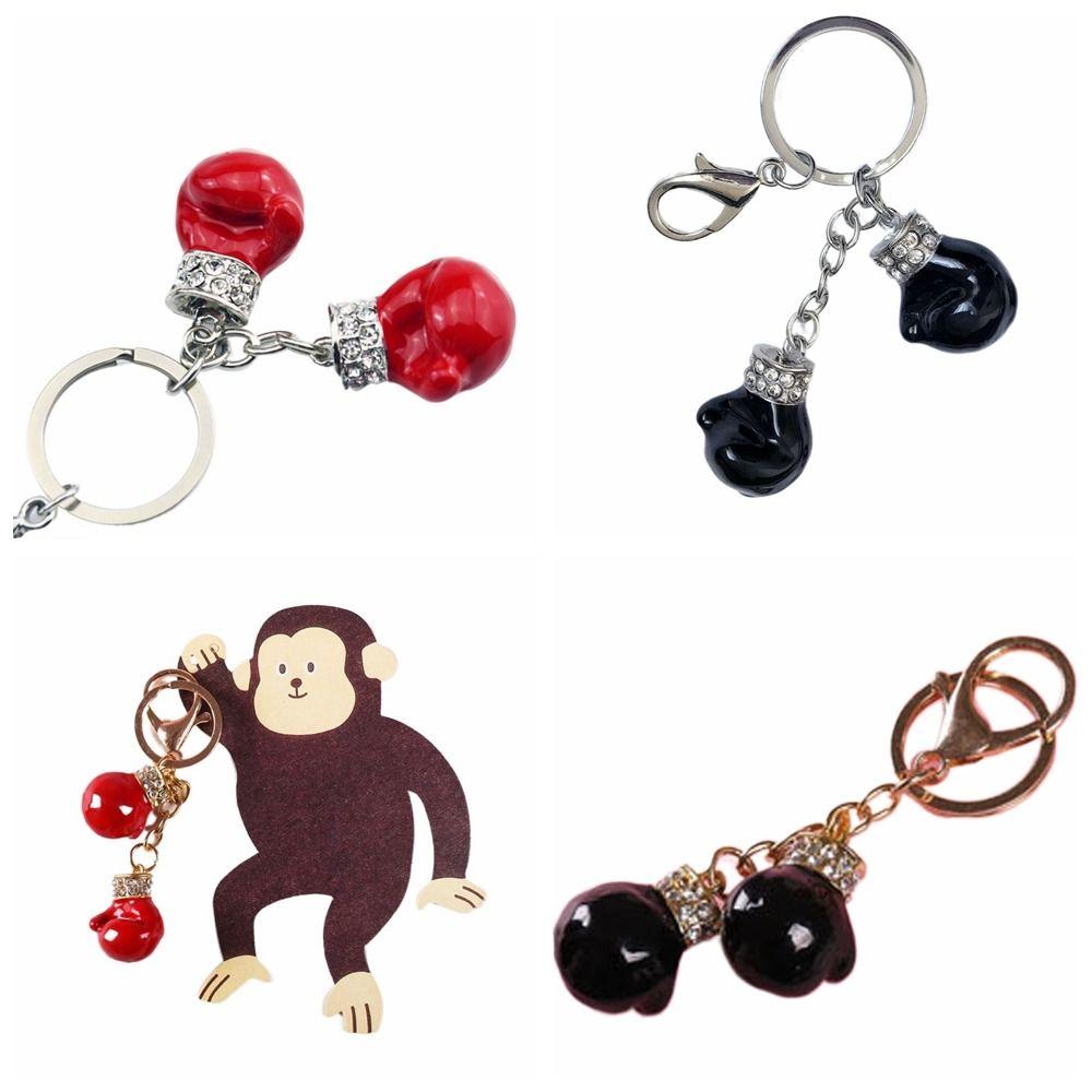 Аксессуары для рюкзака Металлический кулон Спичка Спорт Брелок для ключей Креативный брелок в виде боксерской перчатки Подарок