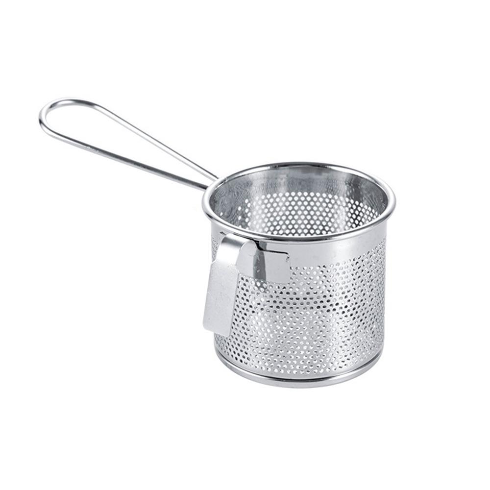 С крючком и ручкой корзина для фритюра серебристый дуршлаг для хот-пота сетчатый подвесной дуршлаг кухня