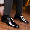 Fashion Men's Dress Shoes Fashion Business Casual Shoes Formal Office Leather Shoe Wedding Shoes for Men Black Party Shoe Zapatos Hombre