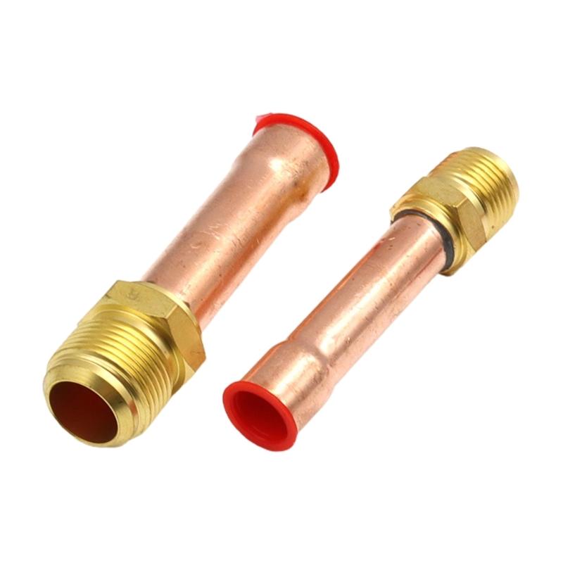 Набор из 4 шт. 1/4" 3/8" 1/2" 3/4" Резьбовой фитинг-переходник для медной трубки и латунной трубы Замена