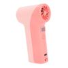 Handheld Turbo Fan 40000RPM High Speed 5 Gears Rechargeable Portable Handheld Fan with LED Light Roseate