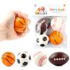 Novel Stress Relief Toys Filled Cotton Grip Ball Rugby Basketball Soccer Decompression Vent Foam Ball