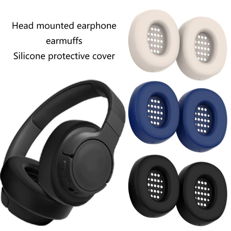 Silicone Ear Pad for TUNE 770NC Over Ear Headphones Protector Sweat-Proof and Washable Ear Cushions