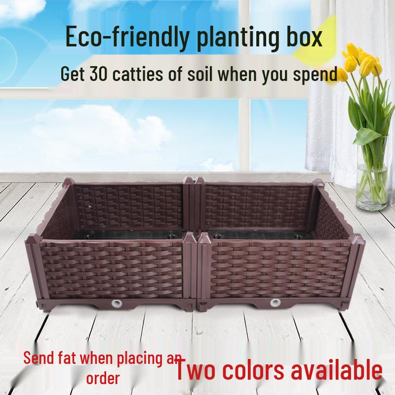 Modular Balcony Planting Box - Greenhouse Cultivation Flower Pot for Hotels and Guesthouses