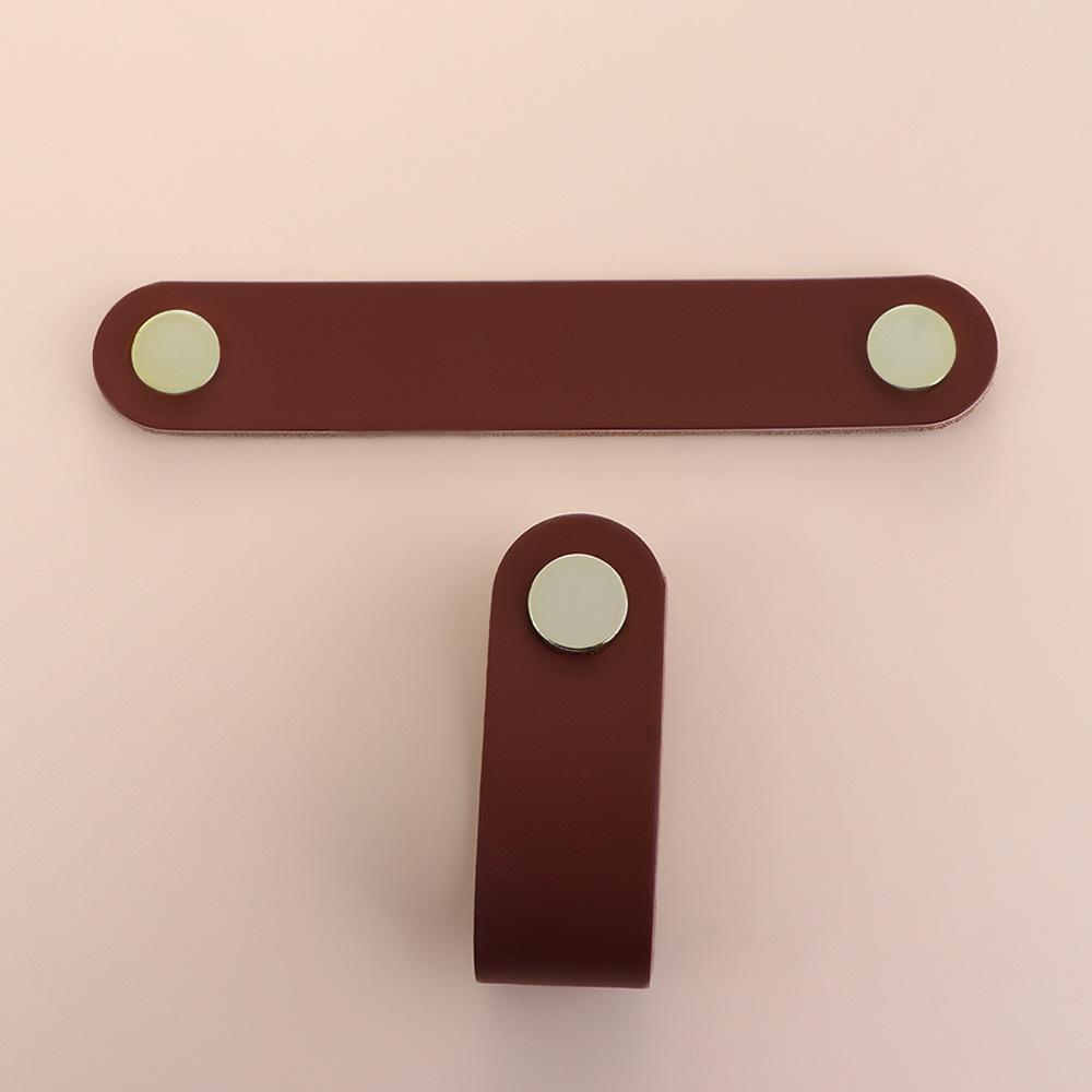 Кухонный шкаф Фурнитура для шкафа Мягкие ручки для ящиков Мебельные ручки Кожаные ручки Дверные ручки