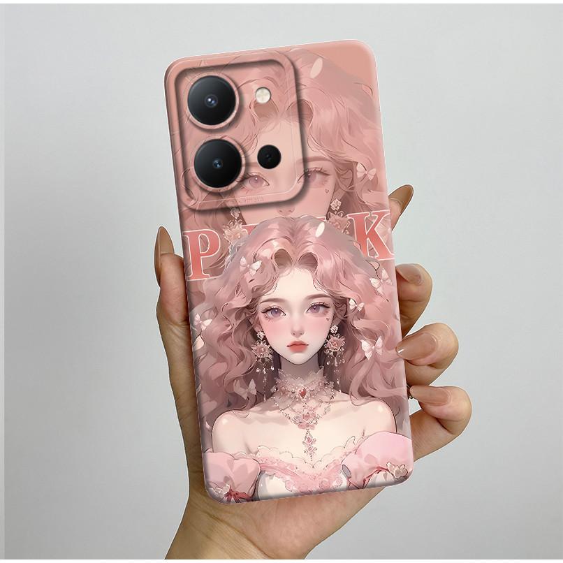 For Vivo Y36 4G Case Pretty Butterfly Flowers Liquid Antifouling Protective Anti-drop Phone Cover For VIVO Y36 Shockproof Funda