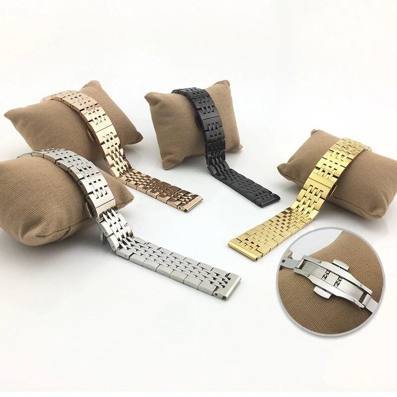 Solid Stainless Steel Wacth Strap 12/13/14/16/17/18/19/20/21/22/23/24mm for Tissot Metal Wristband for Omega Band for Armani