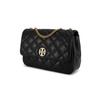Tory Burch TB-Willa Plaid Quilted Flap Chain Leather Shoulder Crossbody Bag Large Women Bags Black 148244-001