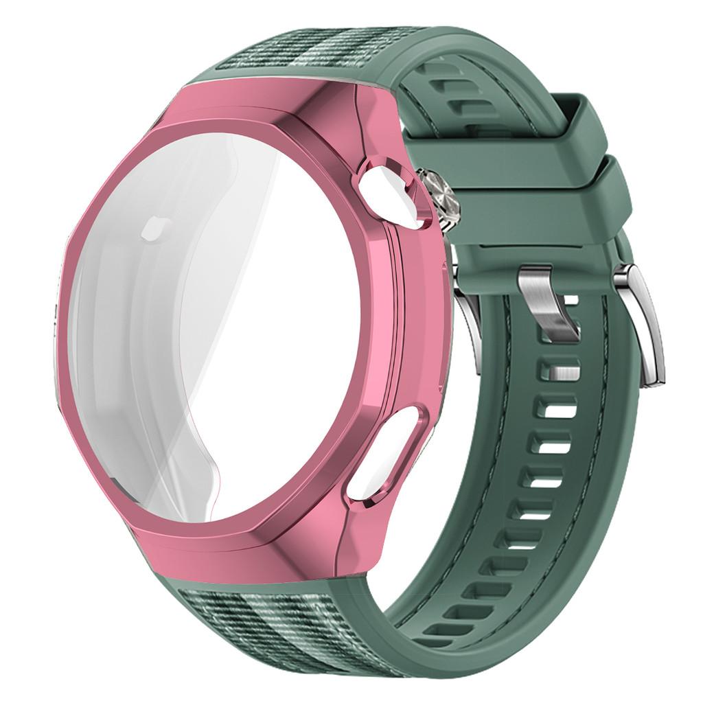 TPU Soft Case+Silicone Sport Woven Bracelet Band With TPU Protector Bumper Shell Cover For Huawei GT6 Pro 46mm