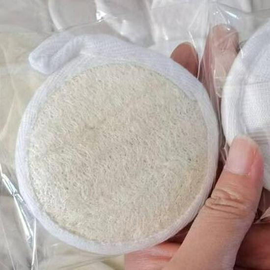 Летние мочалки для душа из люфы: Хлопковая и льняная мочалка для спины с точечным дизайном