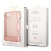 Guess Guhcp14Mhgcohp Iphone 14 Plus / 15 Plus 6.7 Różowy/Pink Hardcase Translucent Pearl Strap