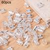 60pcs Dread Locks Hollow Out Hair Ring Metal Cuff Clips Hair Braid Tubes Dreadlocks Beads  Decor