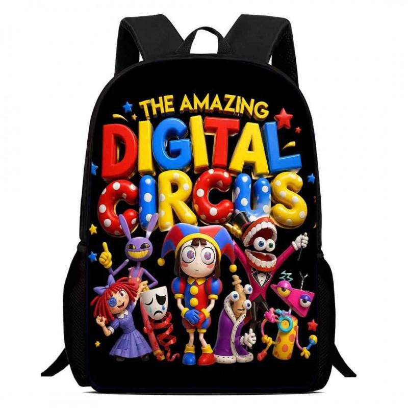Kids Cartoon Backpack School Children 1-6 Grade Lightweight Ergonomic Oxford Fabric Bag With Printed Design