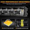 DERI 6 Inch LED Light Bar, 2PCS 6000LM Spot Slim Light Pods With Cutoff Line, Off Road LED Driving Fog Reverse Backup Light Bar For Truck Pickup Car