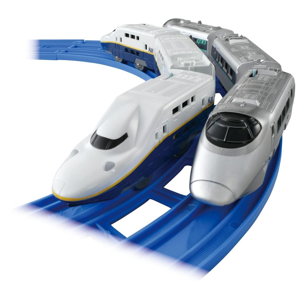 Takara Tomy Plarail Shinkansen YEAR 2022 400 Series Tsubasa E4 Series Max Connecting Set &
