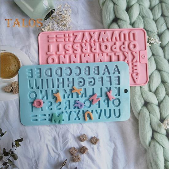 Форма для шоколада с алфавитом, высокая термостойкость, широкое применение, пищевая многофункциональная силиконовая форма для шоколадного торта
