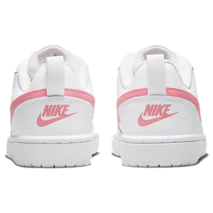 Nike Детские кроссовки Court Borough Low 2 GS White Coral Chalk Laser-Orange BQ5448-124