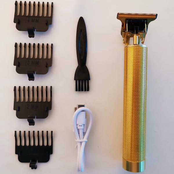 Триммер из нержавеющей/абс-стали для мужчин, машинка для стрижки волос, профессиональный триммер для лысины, электрическая бритва для бороды, USB-парикмахерская