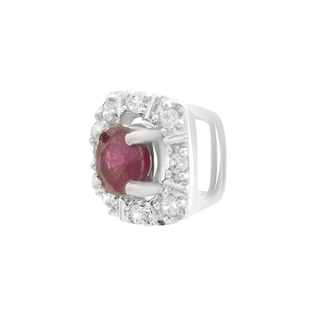 Silver Pendant with Ruby 0.525ct (2187875)