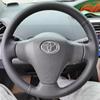Для Toyota Yaris 2008 2009 2011 Vios 2008-2013 Оплетка Полное Покрытие Черная Кожаная Накладка на Руль Аксессуар для Салона