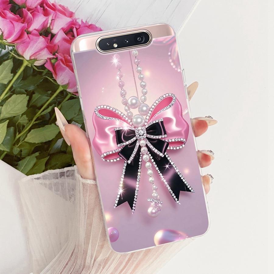 Чехол для Samsung A80 Galaxy A90 4G SM-A805F Задняя крышка телефона Для SamsungA80 A 90 4G Стильный чехол Мягкий силиконовый бампер из ТПУ Coque