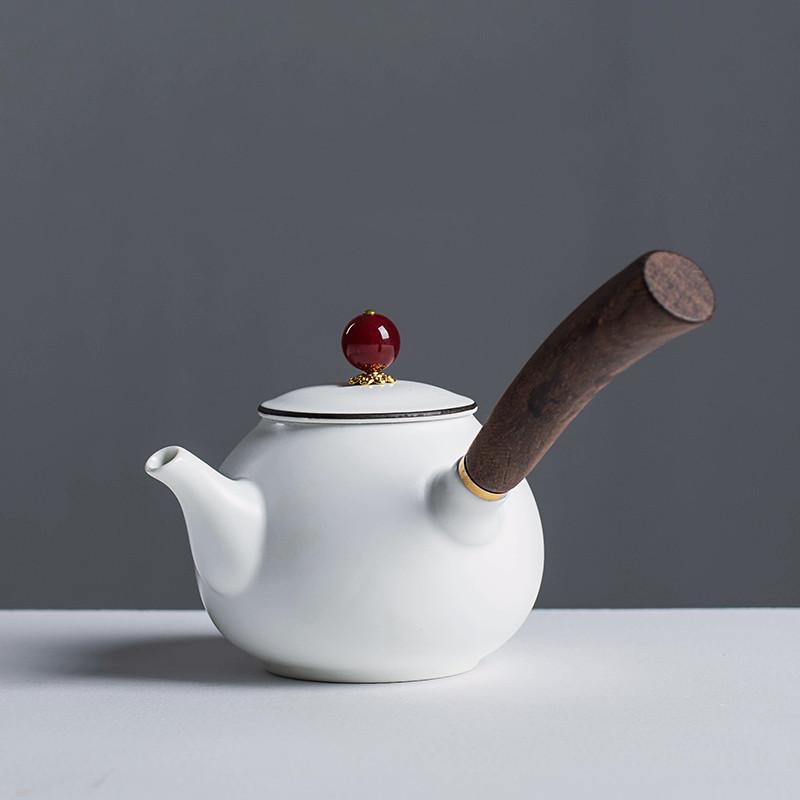 Новый стильный керамический чайник Dahongpao Чайный сервиз Чайный сервиз Чайник Дорожный удобный чайный сервиз Бытовая питьевая посуда NLSLASI