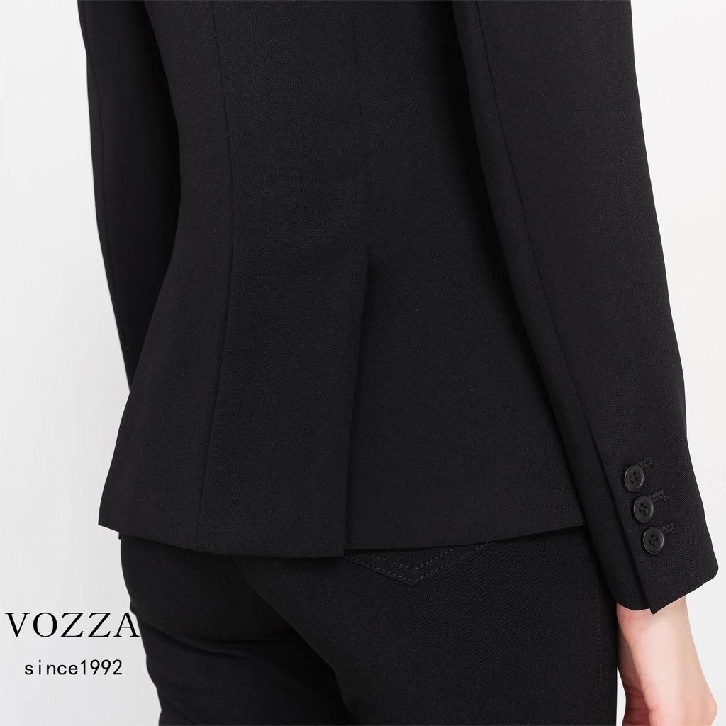 Tailored Long Double Peak Top and Bottom Sold Job Winter [VOZZA] Jacket, Women's Suit, Blazer, Women's, Sleeve, Button, Lapel, Lined, Plain,
