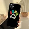 Dog foot Paw Colorful Pattern Case For iPhone 11 12 13 14 15 16 Pro Max Cover For iPhone 13 12 Mini XR X XS Max Plus