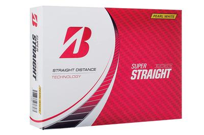 BRIDGESTONE Мяч для гольфа SUPER STRAIGHT 2023 Модель 12 мячей Жемчужно-белый