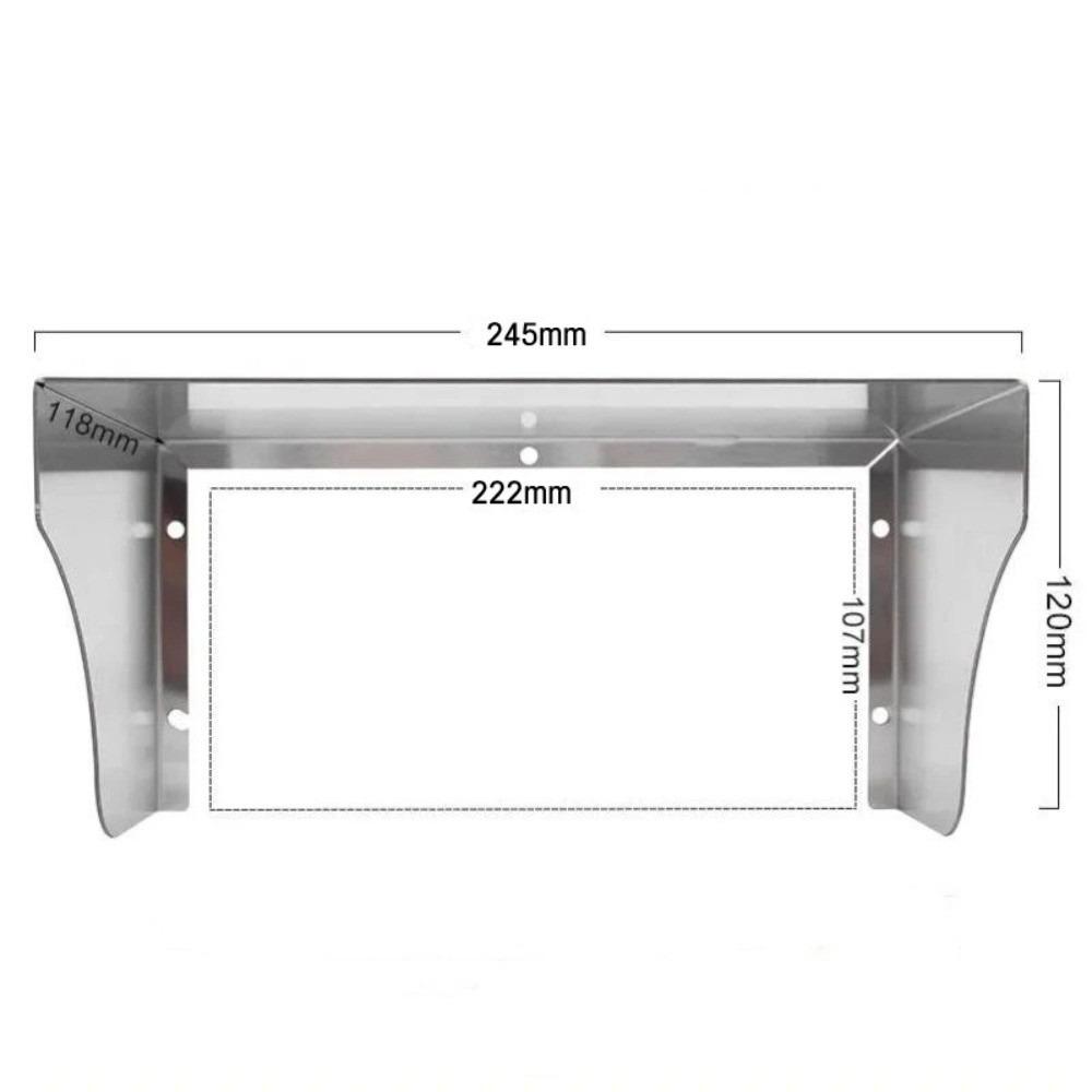 Stainless Steel Waterproof Socket Cover Rainproof Anti-collision Outdoor Switch Protection Socket Household Items