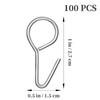 100 Pcs Metal Car Seat Cover Hooks Cushion Fixing Hooks Fastener Car Accessories