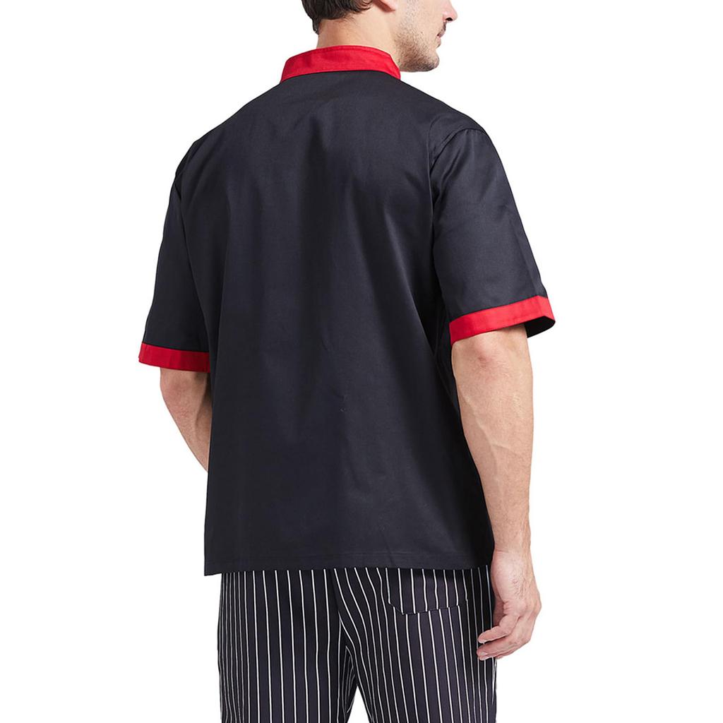 Унисекс Кардиган - Пуговицы Короткий рукав Поварская форма